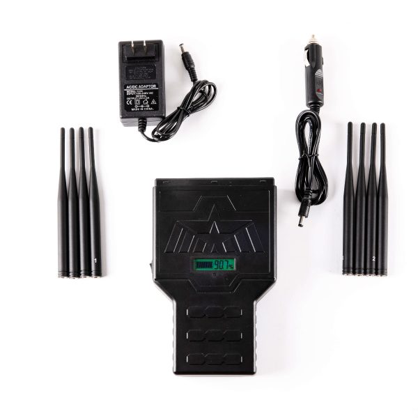 Powerful 8 Antennas Handheld 5G 4G WIFI GPS Jammer Radius up to 40 meters (24W) - Image 9