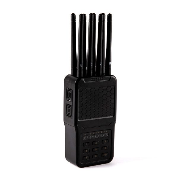 8 Antenas Handheld 5G GPS Jammer of ABS shell with Excellent Cooling Systerm,radius up to 15 meters,4700mAh (5.6W) - Image 5