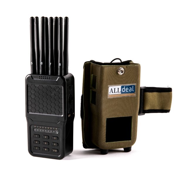 8 Antenas Handheld 5G GPS Jammer of ABS shell with Excellent Cooling Systerm,radius up to 15 meters,4700mAh (5.6W) - Image 3
