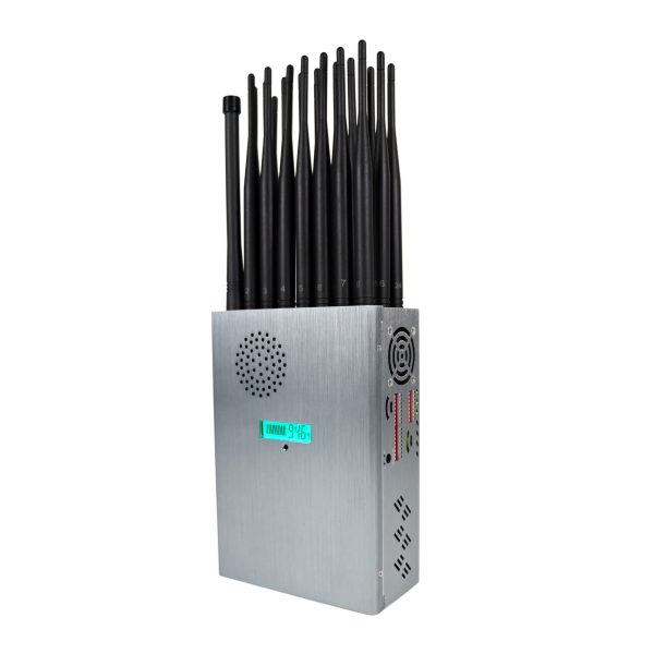 Handheld 24 Antennas All in one 5G GPS Remote Control Jammer With Nylon Cover, 24 Watts Jamming up to25m - Image 8