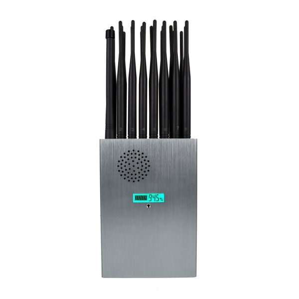 Handheld 24 Antennas All in one 5G GPS Remote Control Jammer With Nylon Cover, 24 Watts Jamming up to25m - Image 7