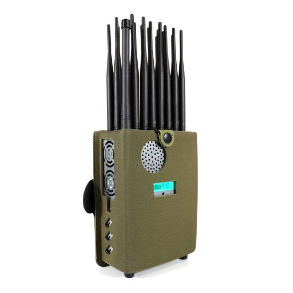 Handheld 24 Antennas All in one 5G GPS Remote Control Jammer With Nylon Cover, 24 Watts Jamming up to25m - Image 2
