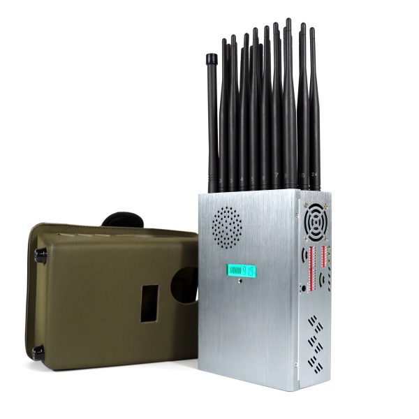 Handheld 24 Antennas All in one 5G GPS Remote Control Jammer With Nylon Cover, 24 Watts Jamming up to25m - Image 6